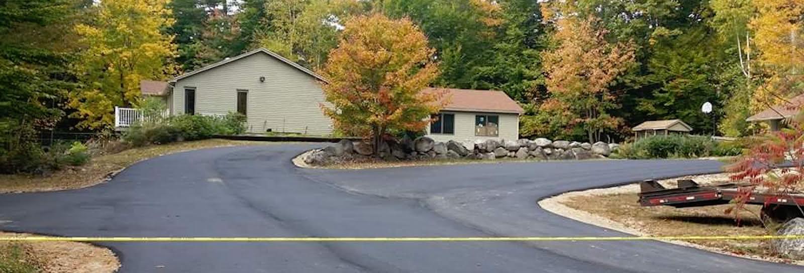 Completed residential driveway and parking area paved by D&R